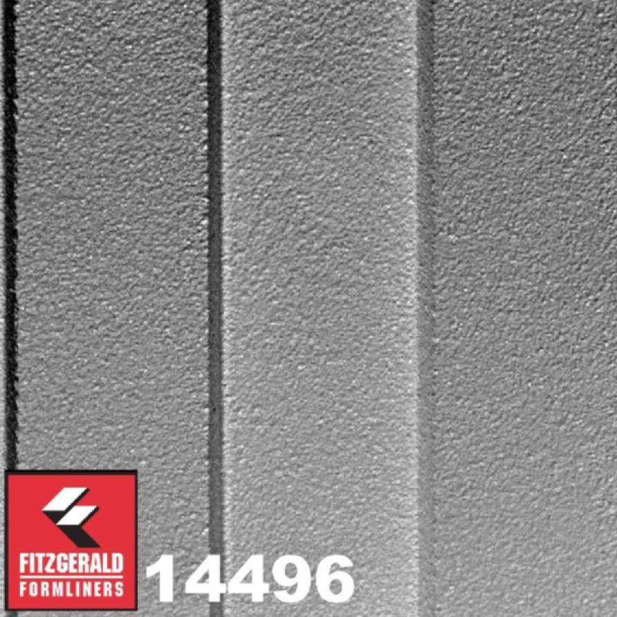 14496 Fluted Rib concrete formliner
