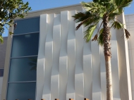 tn Target Store in Oxnard, CA with custom 12 inch alternating wave pattern, built by Skanska and Guy Yokom, completed in 2011